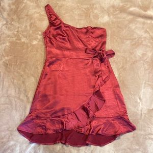 One sleeve minidress